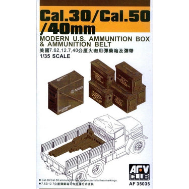 AFV 35035 1/35 0.30 Cal + 0.5 Cal Ammo Boxes
